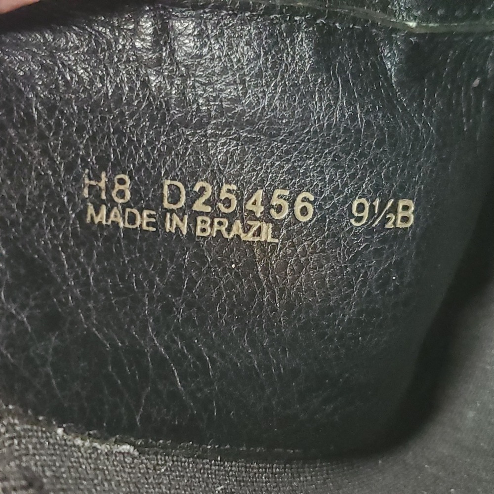 Cole Haan Black Leather Ankle Boots Buckle‎ Elastic Side Block Heel 9.5B - Picture 11 of 16